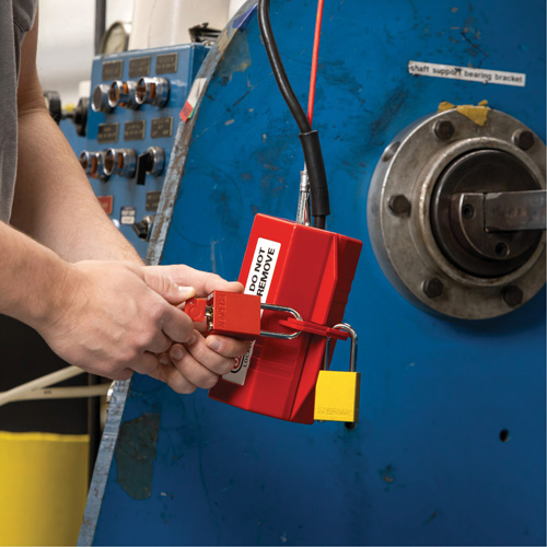 Velocity Plus Safety Lockout Padlock, Orange, Keyed Alike, Aluminum, 1-1/2" Width Rock Safety Industrial Ltd