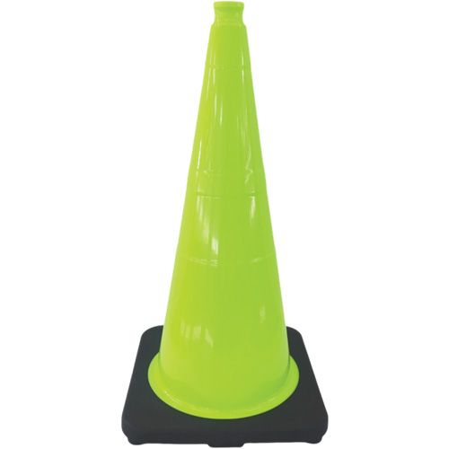 Premium Traffic Cone, 18", Lime Green Rock Safety Industrial Ltd