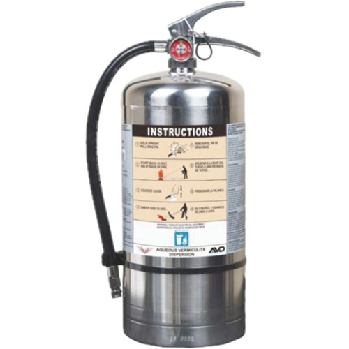 Fire Extinguisher for Lithium-ion Battery Fire Protection, AVD, 6 L Capacity Rock Safety Industrial Ltd