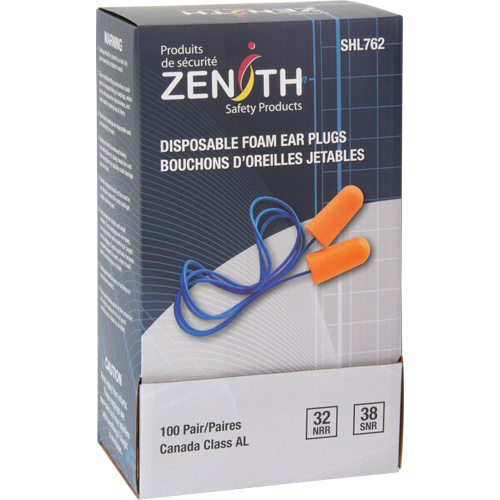 Foam Earplugs, Pair - Polybag, Corded Rock Safety Industrial Ltd