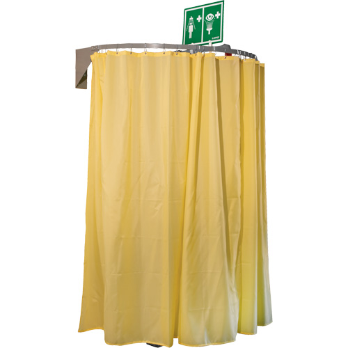 Wall Mounted Safety Shower Modesty Curtain Rock Safety Industrial Ltd