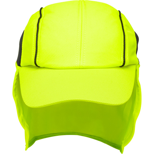 Chapeaux de refroidissement avec voiles pour le cou, Lime haute visibilit&eacute; Rock Safety Industrial Ltd