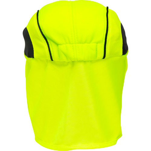Chapeaux de refroidissement avec voiles pour le cou, Lime haute visibilit&eacute; Rock Safety Industrial Ltd
