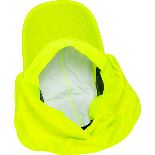 Chapeaux de refroidissement avec voiles pour le cou, Lime haute visibilit&eacute; Rock Safety Industrial Ltd