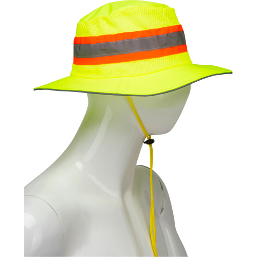 Chapeau de p&ecirc;cheur &agrave; refroidissement par &eacute;vaporation, Lime haute visibilit&eacute; Rock Safety Industrial Ltd