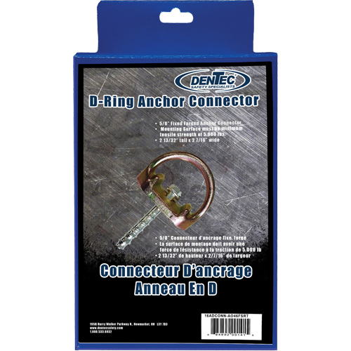 Raccord d'ancrage, Anneau en D, Usage Temporaire Rock Safety Industrial Ltd