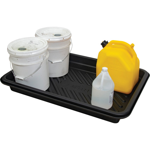 Spill Tray, 24" L x 36" W x 4.5" H, 18 US gal. Spill Capacity Rock Safety Industrial Ltd
