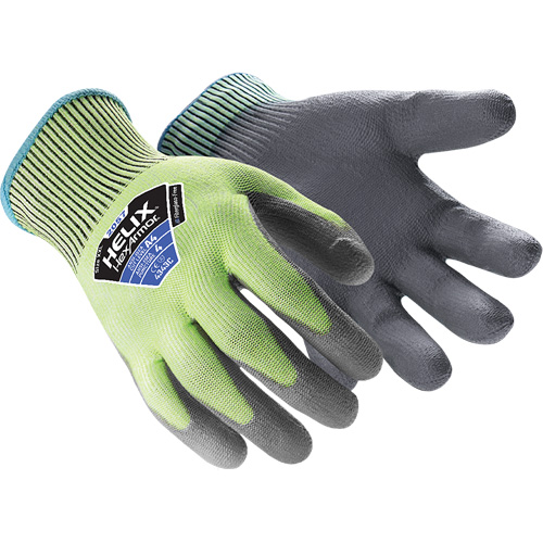 Gants r&eacute;sistant &agrave; la coupe & l'abrasion Helix 2057, Taille 6/T-petit, Calibre 13, Rev&ecirc;tement Polyur&eacute;thane, Enveloppe en PEHP, ASTM ANSI niveau A4/EN 388 niveau C Rock Safety Industrial Ltd