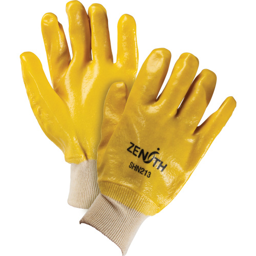 Gants &agrave; fini rugueux et r&eacute;sistants aux produits chimiques, Taille 9, 10" lo, PVC, Doublure en Interlock, 47-mil Rock Safety Industrial Ltd
