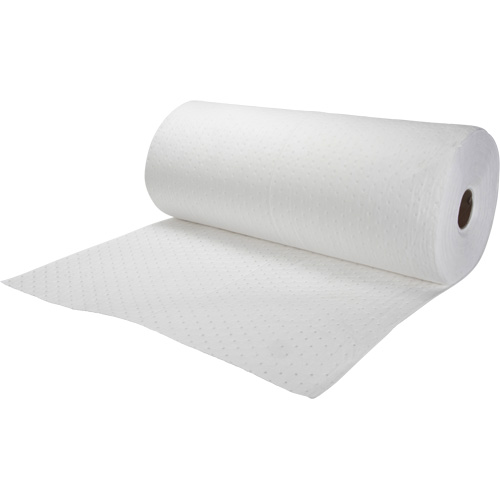 Bonded Sorbent Rolls, Mediumweight, 150' L x 30" W, 20 gal. Absorbancy Rock Safety Industrial Ltd