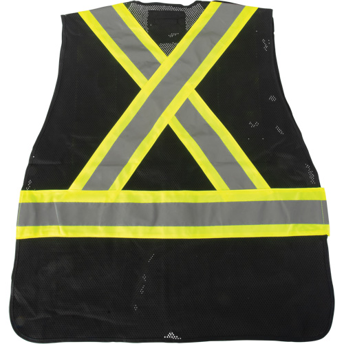 CSA Compliant Surveyor Vest, Black, Medium, Polyester Rock Safety Industrial Ltd