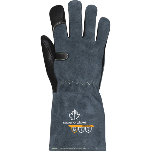Endura&reg; 398KGLBGL MIG Welding Glove, Grain Cowhide, Size X-Small Rock Safety Industrial Ltd