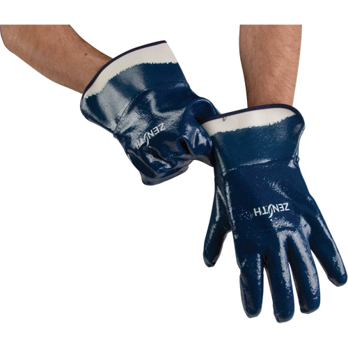 Heavyweight Safety Cuff Gloves, 10/X-Large, Nitrile Coating, Cotton Shell Rock Safety Industrial Ltd