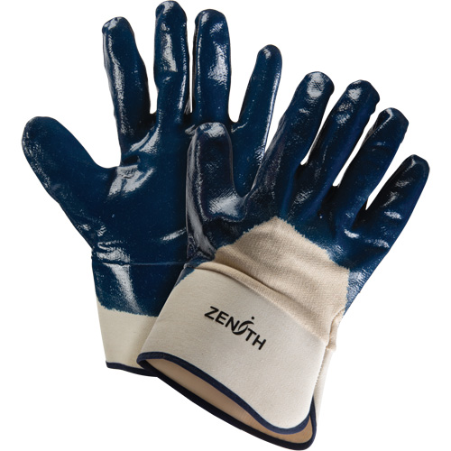 Heavyweight Safety Cuff Gloves, 11/2X-Large, Nitrile Coating, Cotton Shell Rock Safety Industrial Ltd