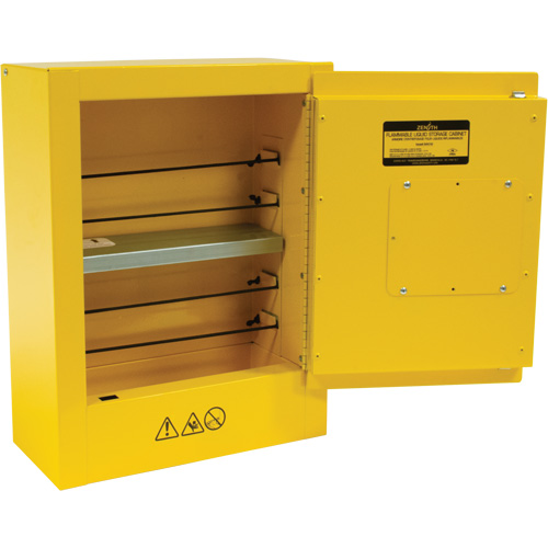 Armoire de s&eacute;curit&eacute; miniature pour produits inflammables, 2 gal., 1 Porte(s), 17" La x 22" h x 8" p Rock Safety Industrial Ltd