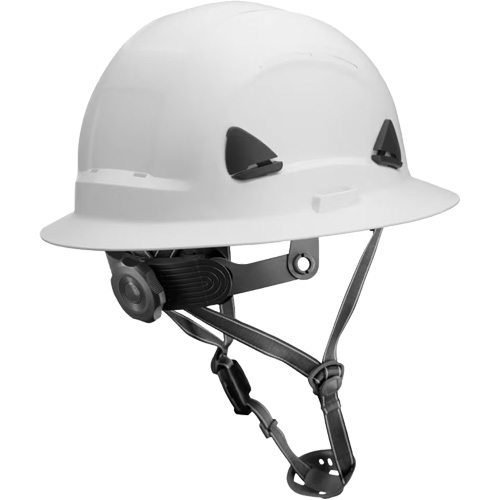 Fibre Metal Climbing Style Helmet with Full Brim, Meets CSA Type 2, Ratchet Suspension, Non-Vented Rock Safety Industrial Ltd