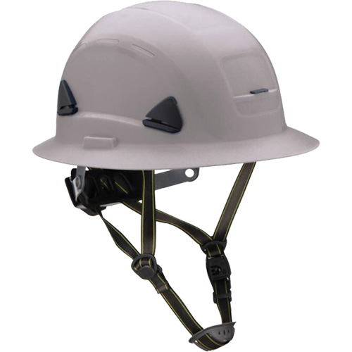 Casque Fibre Metal de style escalade avec bordure compl&egrave;te, R&eacute;pond aux normes CSA type 2, Suspension Rochet, Non ventil&eacute; Rock Safety Industrial Ltd
