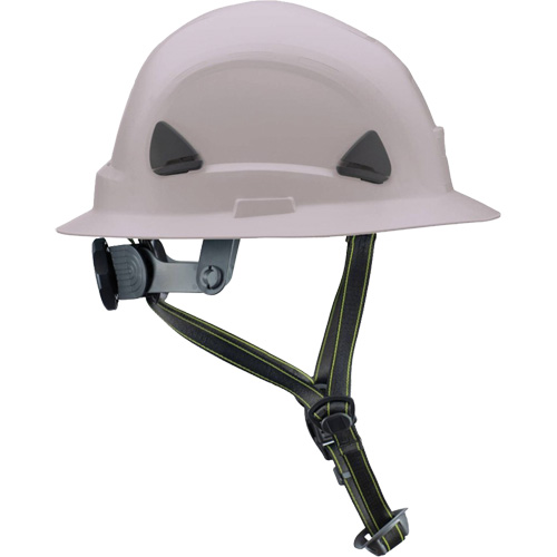 Casque Fibre Metal de style escalade avec bordure compl&egrave;te, R&eacute;pond aux normes CSA type 2, Suspension Rochet, Non ventil&eacute; Rock Safety Industrial Ltd