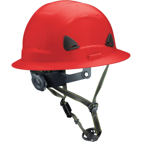 Fibre Metal Climbing Style Helmet with Full Brim, Meets CSA Type 2, Ratchet Suspension, Non-Vented Rock Safety Industrial Ltd
