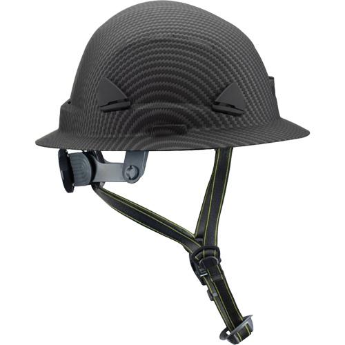 Casque Fibre Metal de style escalade avec bordure compl&egrave;te, R&eacute;pond aux normes CSA type 2, Suspension Rochet, Non ventil&eacute; Rock Safety Industrial Ltd