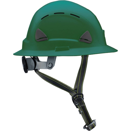 Casque Fibre Metal de style escalade avec bordure compl&egrave;te, R&eacute;pond aux normes CSA type 2, Suspension Rochet, Ventil&eacute; Rock Safety Industrial Ltd