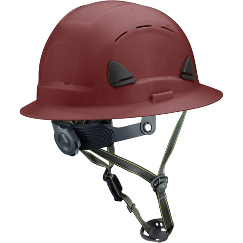 Fibre Metal Climbing Style Helmet with Full Brim, Meets CSA Type 2, Ratchet Suspension, Vented Rock Safety Industrial Ltd