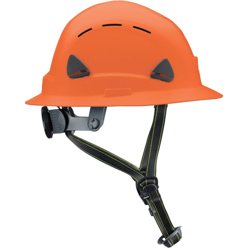 Casque Fibre Metal de style escalade avec bordure compl&egrave;te, R&eacute;pond aux normes CSA type 2, Suspension Rochet, Ventil&eacute; Rock Safety Industrial Ltd