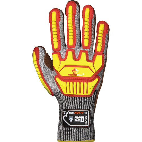 Gants antichocs TenActiv STAGBLPVB, 3T-Grand, Paume en Cuir de vache, Poignet Poignet en tricot Rock Safety Industrial Ltd