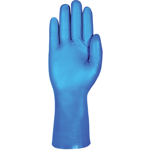 Gants r&eacute;sistants aux produits chimiques bleus pour usage moyen AlphaTec 37-501, Taille 7, 13" lo, Nitrile, 16,5-mil Rock Safety Industrial Ltd
