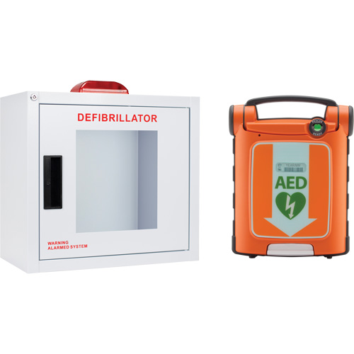 Trousse DEA Powerheart G5 avec armoire, Semi-automatique, Bilingue, Classe 3 Rock Safety Industrial Ltd