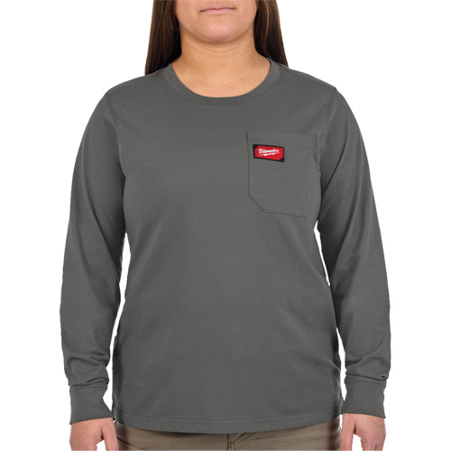 T-shirt &agrave; manches longues avec poches GRIDIRON, Femmes, T-petit, Gris Rock Safety Industrial Ltd