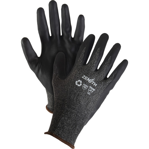 Eco-Friendly Lightweight High-Dexterity Cut-Resistant Gloves, Size 7, 21 Gauge, Foam Nitrile Coated, Stainless Steel/HPPE/RPET Shell, ASTM ANSI Level A5 Rock Safety Industrial Ltd