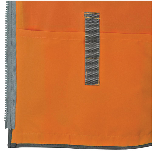 Pioneer Mesh Back Zip Front Surveyor Safety Vest, High Visibility Orange, Small, Polyester Rock Safety Industrial Ltd