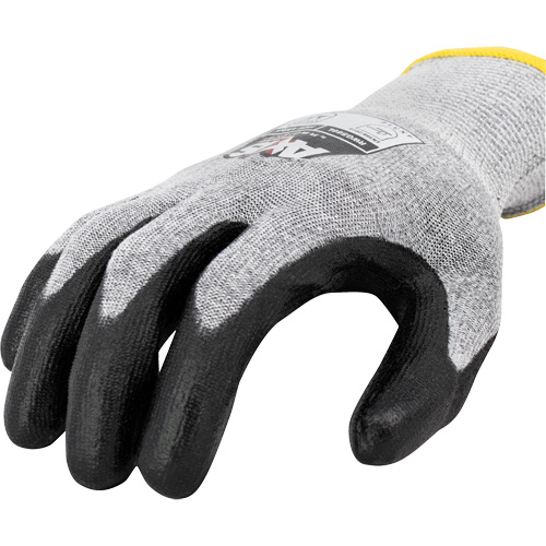 RWG566 AXIS Cut Protection Touchscreen Work Glove, Size Small, 18 Gauge, Polyurethane Coated, Stainless Steel/HPPE Shell, ASTM ANSI Level A5/EN 388 Level E Rock Safety Industrial Ltd