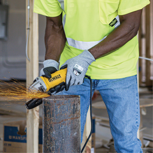 RWG566 AXIS Cut Protection Touchscreen Work Glove, Size Small, 18 Gauge, Polyurethane Coated, Stainless Steel/HPPE Shell, ASTM ANSI Level A5/EN 388 Level E Rock Safety Industrial Ltd