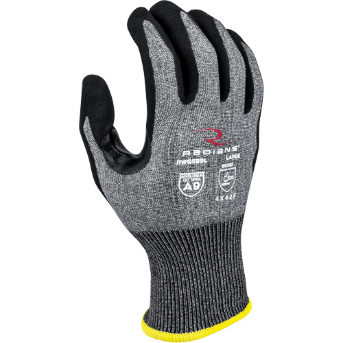 RWG589 Cut Protection Coated Gloves, Size Large, 18 Gauge, Foam Nitrile Coated, HPPE Shell, ASTM ANSI Level A9/EN 388 Level F Rock Safety Industrial Ltd