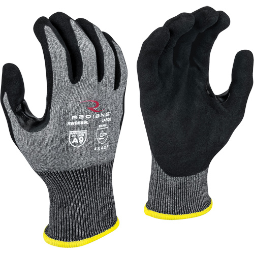 RWG589 Cut Protection Coated Gloves, Size Large, 18 Gauge, Foam Nitrile Coated, HPPE Shell, ASTM ANSI Level A9/EN 388 Level F Rock Safety Industrial Ltd