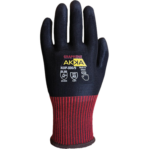 Gants de protection &eacute;lev&eacute;e contre la coupe KOP-500, Taille 10, Calibre 13, Rev&ecirc;tement Polyur&eacute;thane, Enveloppe en Nylon/PEHP/Spandex/Graph&egrave;ne, ASTM ANSI niveau A5/EN 388 niveau E Rock Safety Industrial Ltd