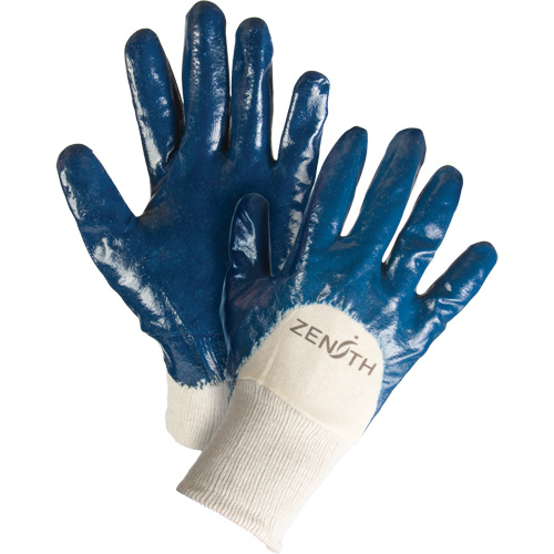 Medium-Weight Interlock Lined Gloves, 10/X-Large, Nitrile Coating, Cotton Shell Rock Safety Industrial Ltd