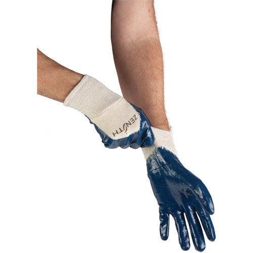 Medium-Weight Interlock Lined Gloves, 10/X-Large, Nitrile Coating, Cotton Shell Rock Safety Industrial Ltd