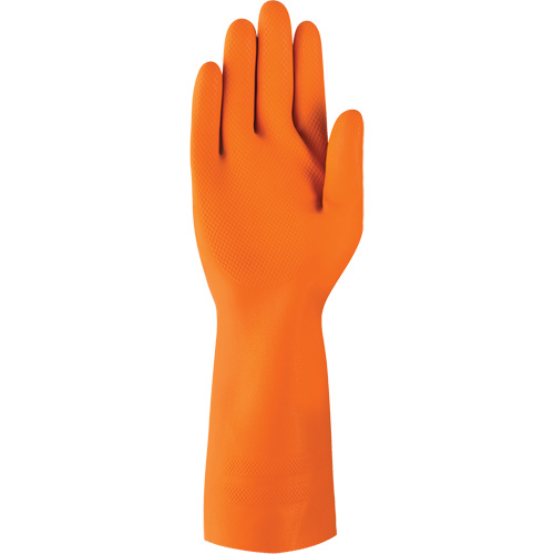 Gants robustes r&eacute;sistants aux produits chimiques AlphaTec 87-208, Taille 7, 12,8" lo, Latex de caoutchouc, Doublure en Coton/Ouat&eacute;e, 29,5 mils Rock Safety Industrial Ltd