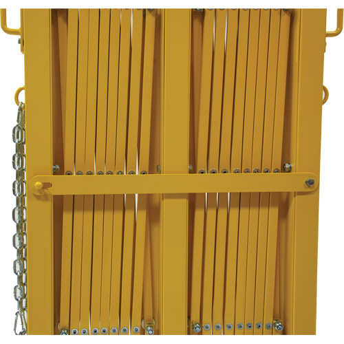 Expandable Barrier, 84" H x 20' L, Yellow Rock Safety Industrial Ltd
