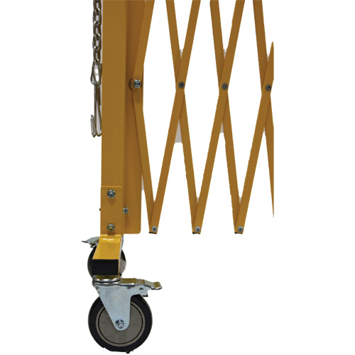 Expandable Barrier, 84" H x 20' L, Yellow Rock Safety Industrial Ltd