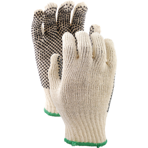 Gants en tricot avec pois de PVC 417, Poly/coton, Un c&ocirc;t&eacute;, Petit Rock Safety Industrial Ltd