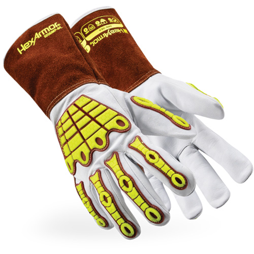 HeatArmor&reg; 5056IMP Welding Gloves, Grain Goatskin, Size 3X-Large Rock Safety Industrial Ltd