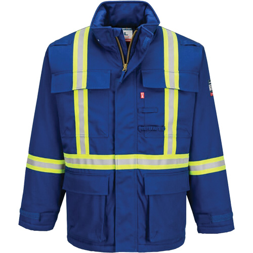 Bizflame&reg; 88/12 Insulated Winter Parka, Blue, Medium (Tall) Rock Safety Industrial Ltd