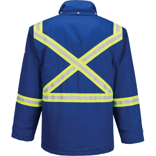 Bizflame&reg; 88/12 Insulated Winter Parka, Blue, Medium (Tall) Rock Safety Industrial Ltd