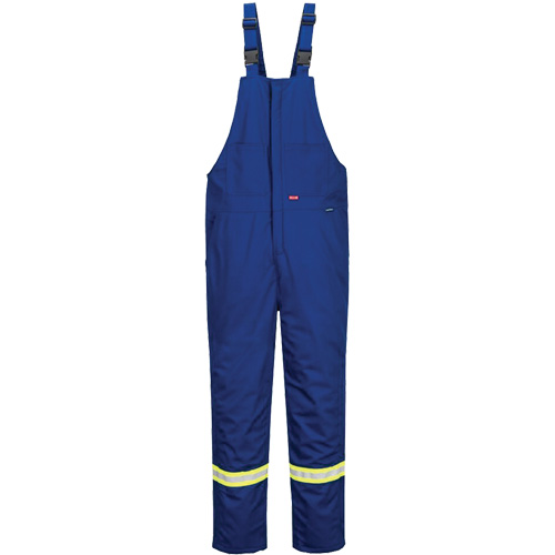 Bizflame&reg; 88/12 Insulated Bib Pants, Cotton/Nylon, Small, Blue Rock Safety Industrial Ltd