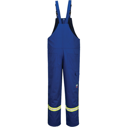 Bizflame&reg; 88/12 Insulated Bib Pants, Cotton/Nylon, Small, Blue Rock Safety Industrial Ltd