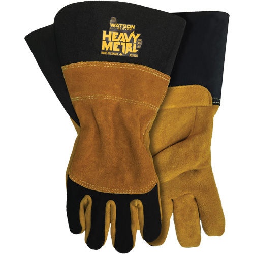 Gants en velours noir de soudage MIG/&agrave; l&eacute;lectrode enrob&eacute;e, Cuir fleur de d'&eacute;lan, Taille Petit Rock Safety Industrial Ltd